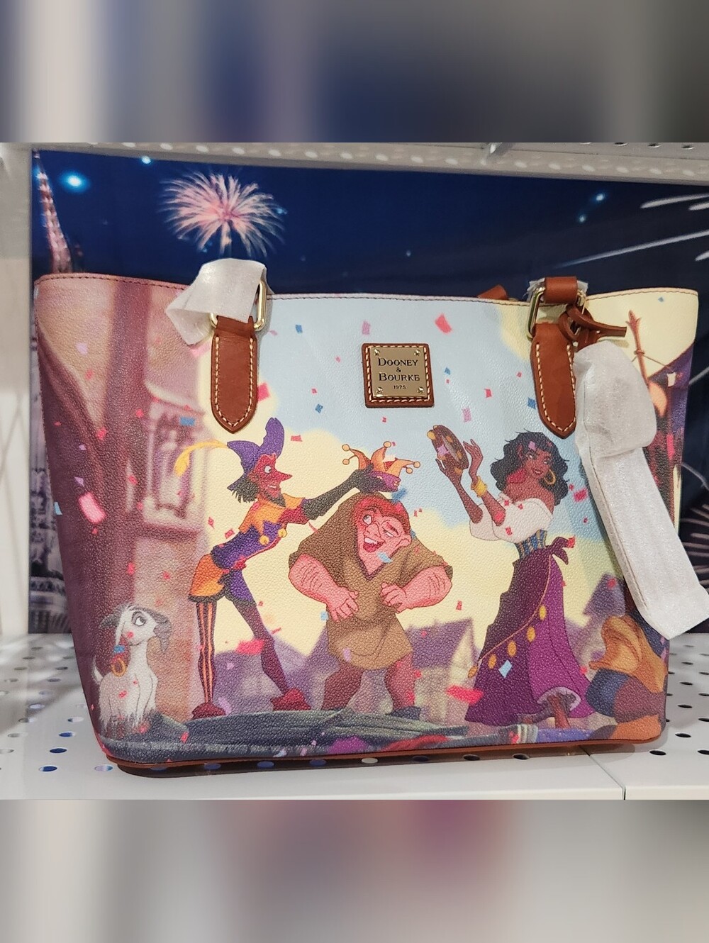 Dooney & Bourke Disney 2026 Hunchback of Notre Dame 30th Anniv Tote Bag NWT